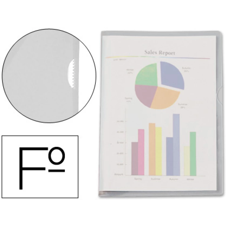 Thumbnail-Capa dossier com abertura superior e lateral de 180 microns
