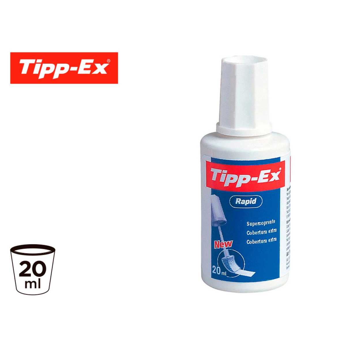 Galery – Corretor de pincel tipp-ex, de20 ml, com secagem rapida0