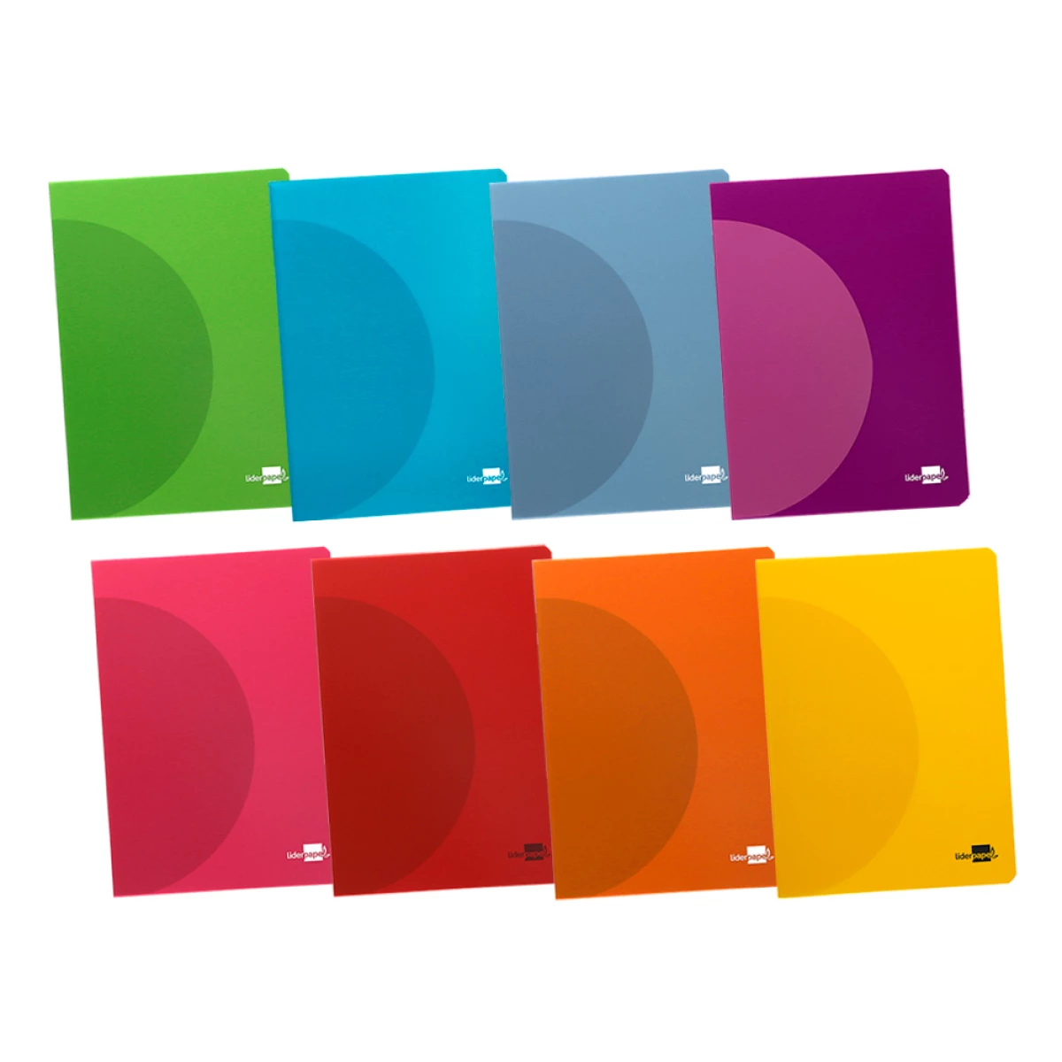 Galery – Caderno agrafado liderpapel 360 capa de plastico din a5 48 f 90 gr liso sem margem cores sortidas0