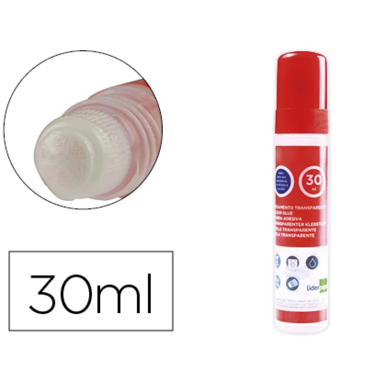 Thumbnail-Pegamento transparente liderpapel para papel 30 ml