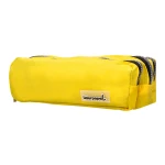 Galery – Estojo escolar liderpapel retangular 3 bolsos amarelo pastel 185x55x70 mm0