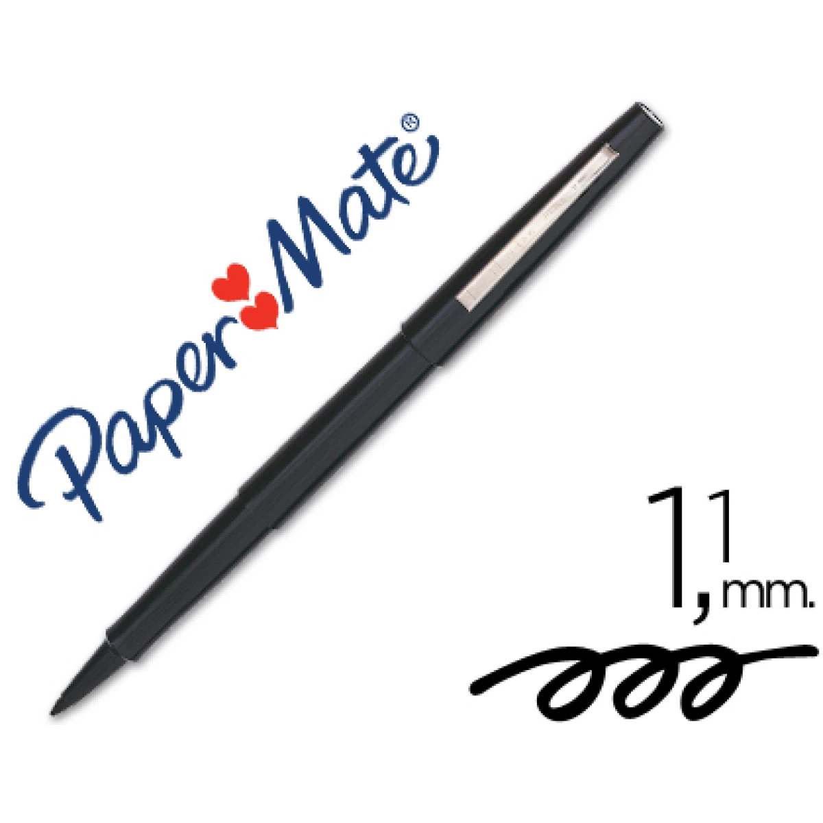 Thumbnail-Marcador paper mate flair nylon 3101-1 preto