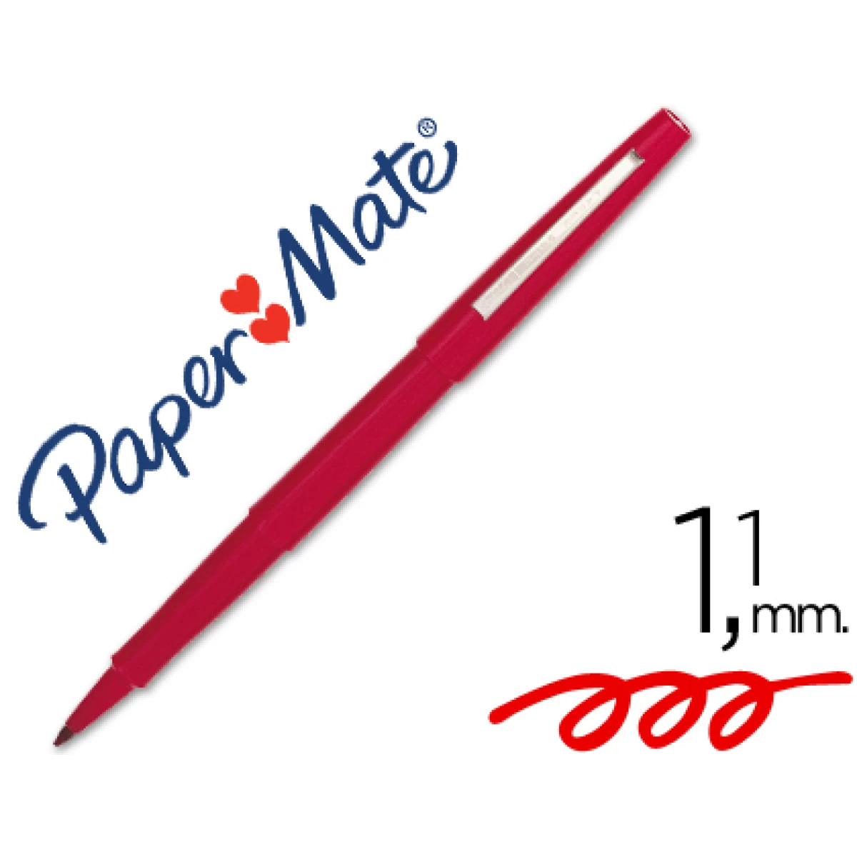 Thumbnail-Marcador paper mate flair nylon 3102-1 vermelho