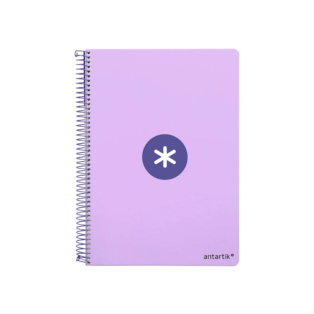 Galery – Caderno espiral liderpapel din a4 antartik capa dura 80 f 100 gr quadricula 5 mm com margem cor lavanda0