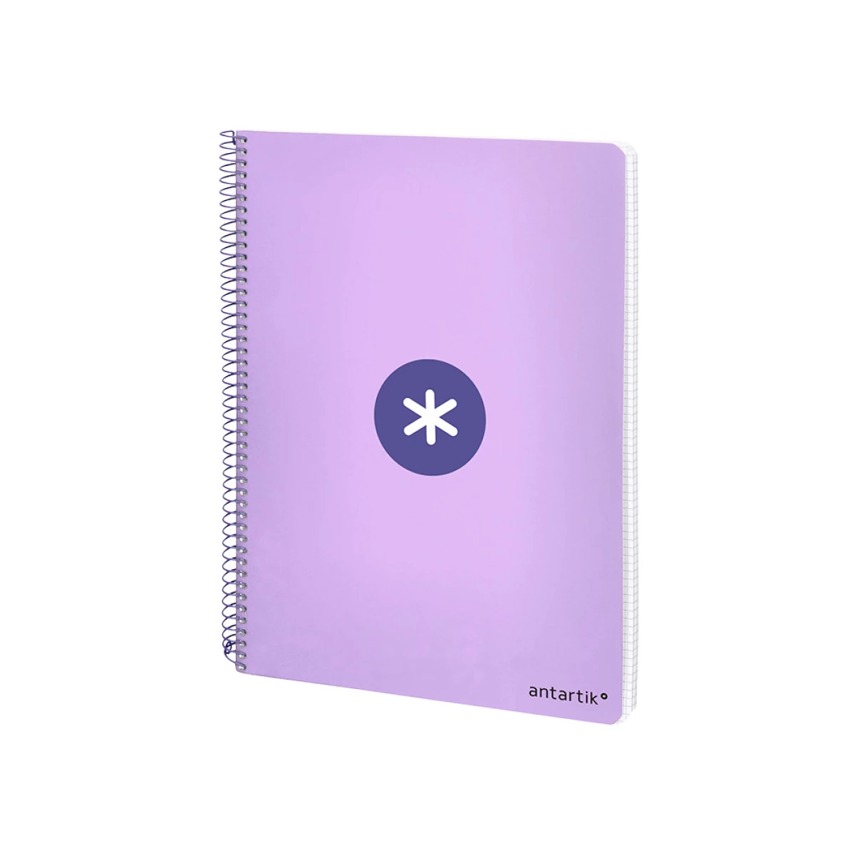 Galery – Caderno espiral liderpapel din a4 antartik capa dura 80 f 100 gr quadricula 5 mm com margem cor lavanda0