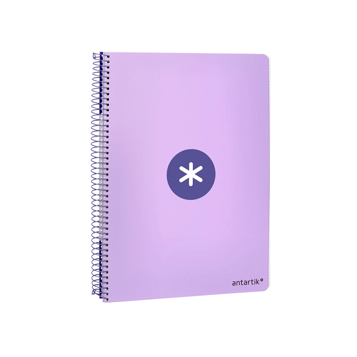 Galery – Caderno espiral liderpapel din a4 antartik capa dura 80 f 100 gr quadricula 5 mm com margem cor lavanda0