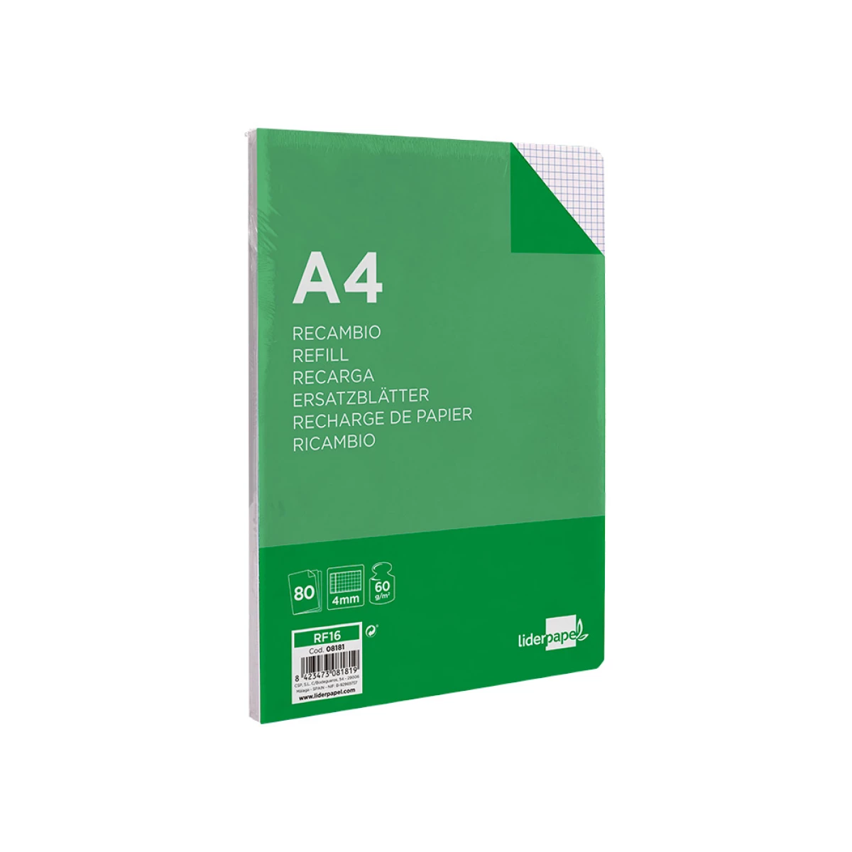 Galery – Recarga liderpapel folio 80 f 4tf-01-8 quadriculado 4 mm 4 furos com margem0