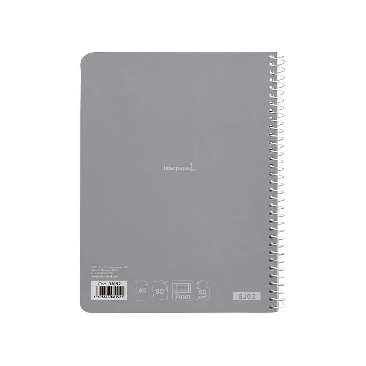 Galery – Caderno espiral liderpapel din a5 smart capa suave 80 f 60gr pautado 7mm dupla margem 6 furos cores sortidas0