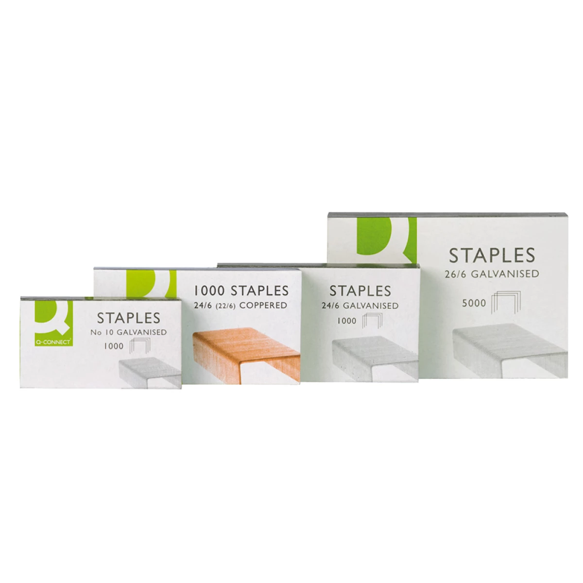 Galery – Agrafes q-connect galvanizados, caixa1000. – n. 100