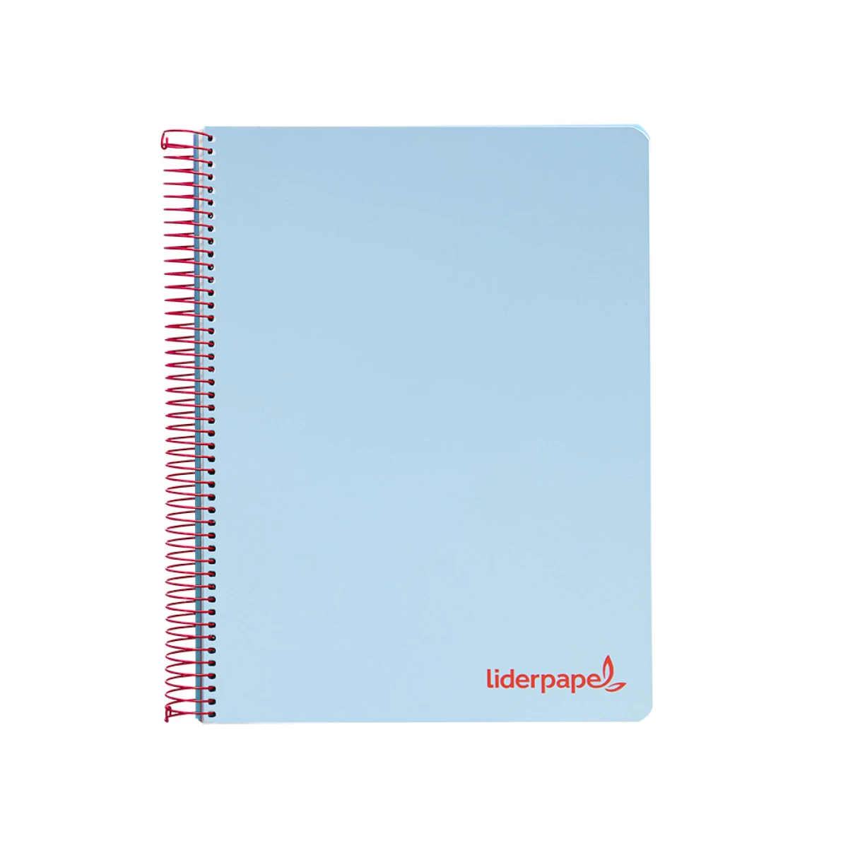 Galery – Caderno espiral liderpapel din a4 wonder capa plastico 120 f 90 gr quadricula 5 mm 5 bandas de cores 4 furos azul0