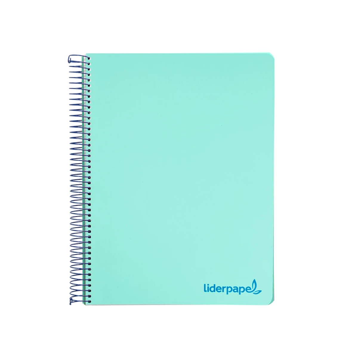 Galery – Caderno espiral liderpapel din a4 wonder capa plastico 120 f 90 gr quadricula 5 mm 5 bandas de cores 4 furos verde0