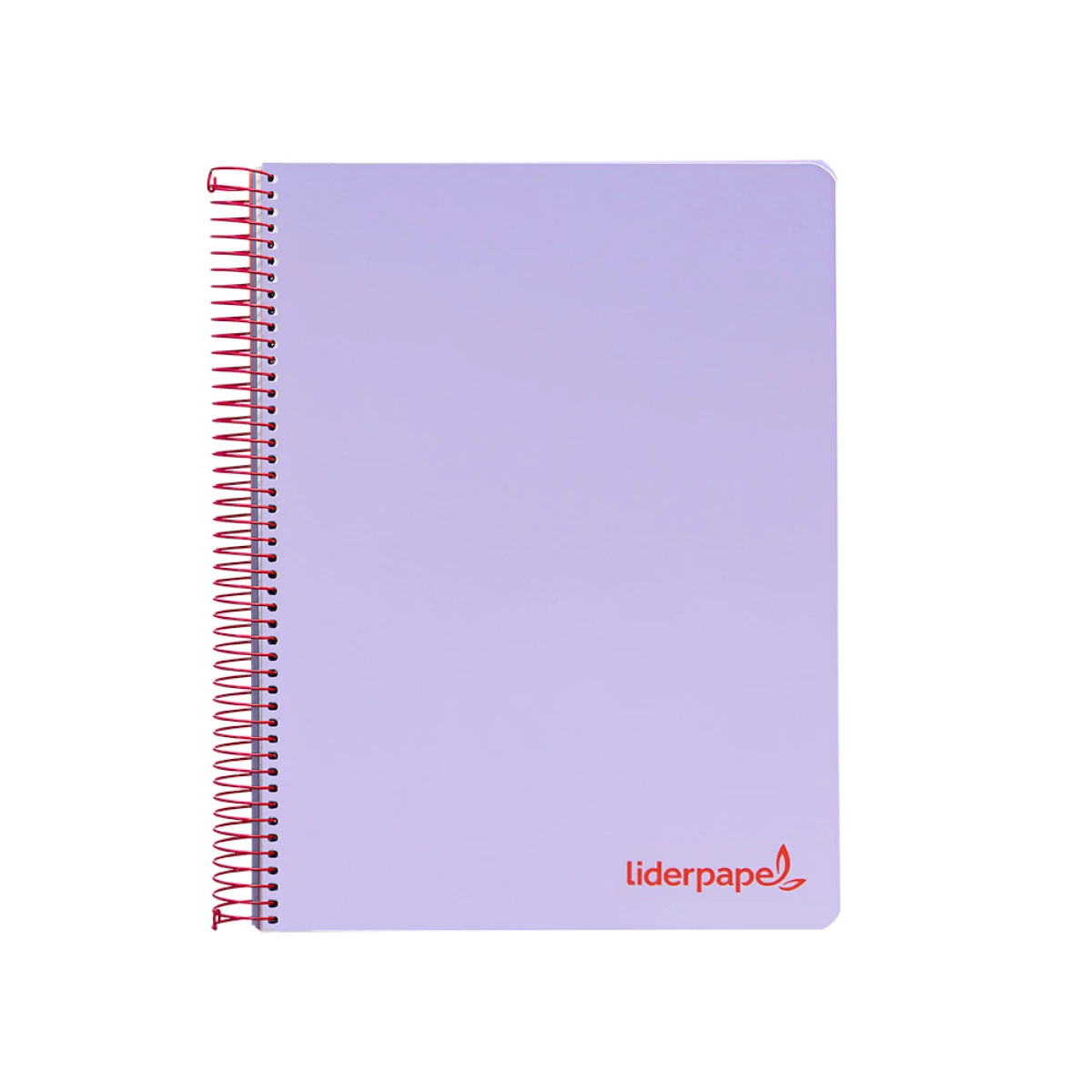 Galery – Caderno espiral liderpapel din a4 wonder capa plastico 120 f 90 gr quadricula 5 mm 5 bandas de cores 4 furos violeta0