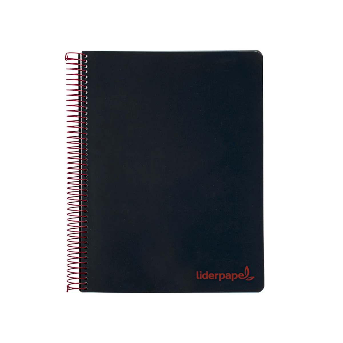 Galery – Caderno espiral liderpapel din a4 wonder capa plastico 120 f 90 gr quadricula 5 mm 5 bandas de cores 4 furos preto0