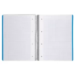 Galery – Caderno espiral liderpapel din a4 wonder capa plastico 120 f 90 gr quadricula 5 mm 5 bandas de cores 4 furos preto0