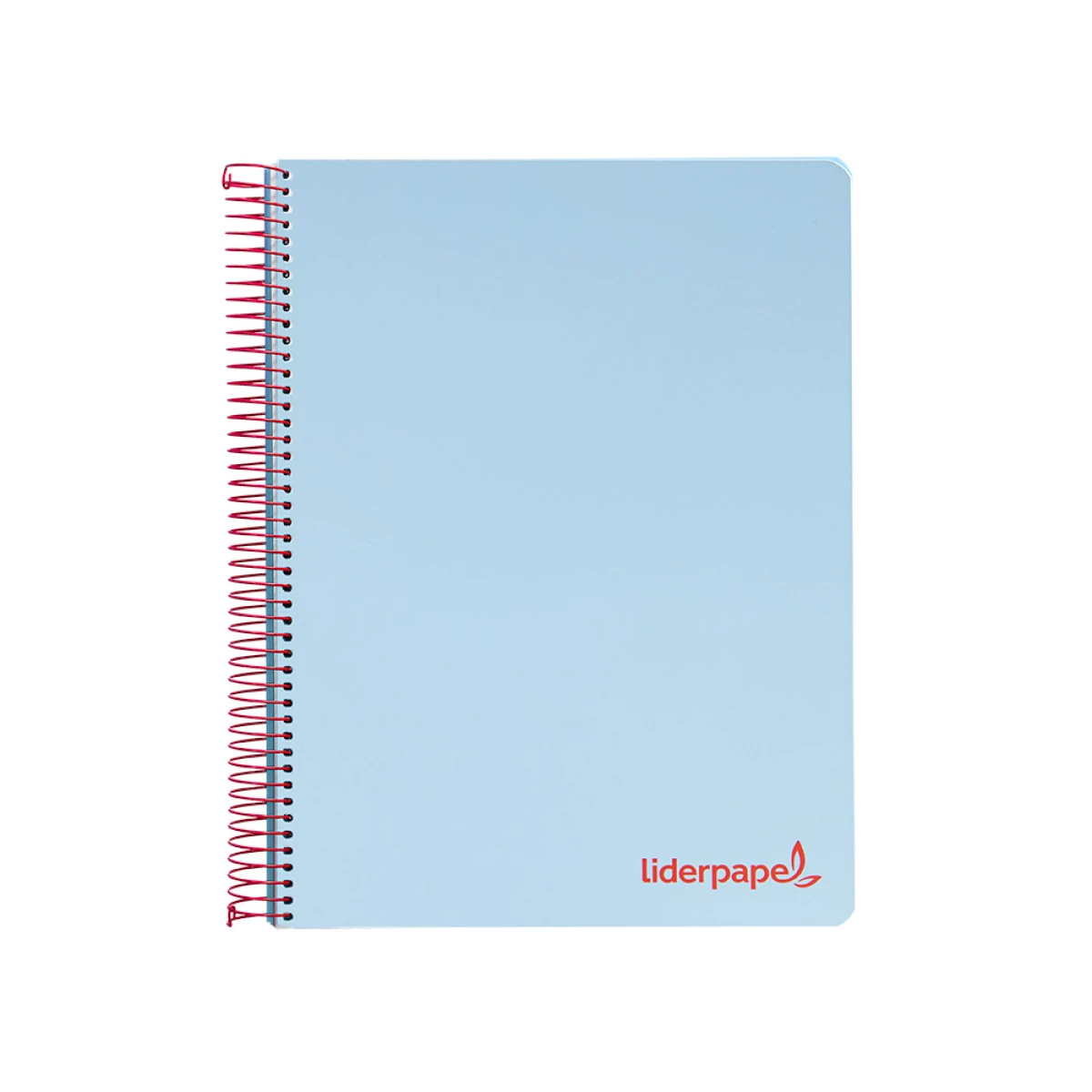 Galery – Caderno espiral liderpapel din a5 wonder capa plastico 120 f 90 gr quadricula 5mm 5 bandas de cores 6 furos azul0