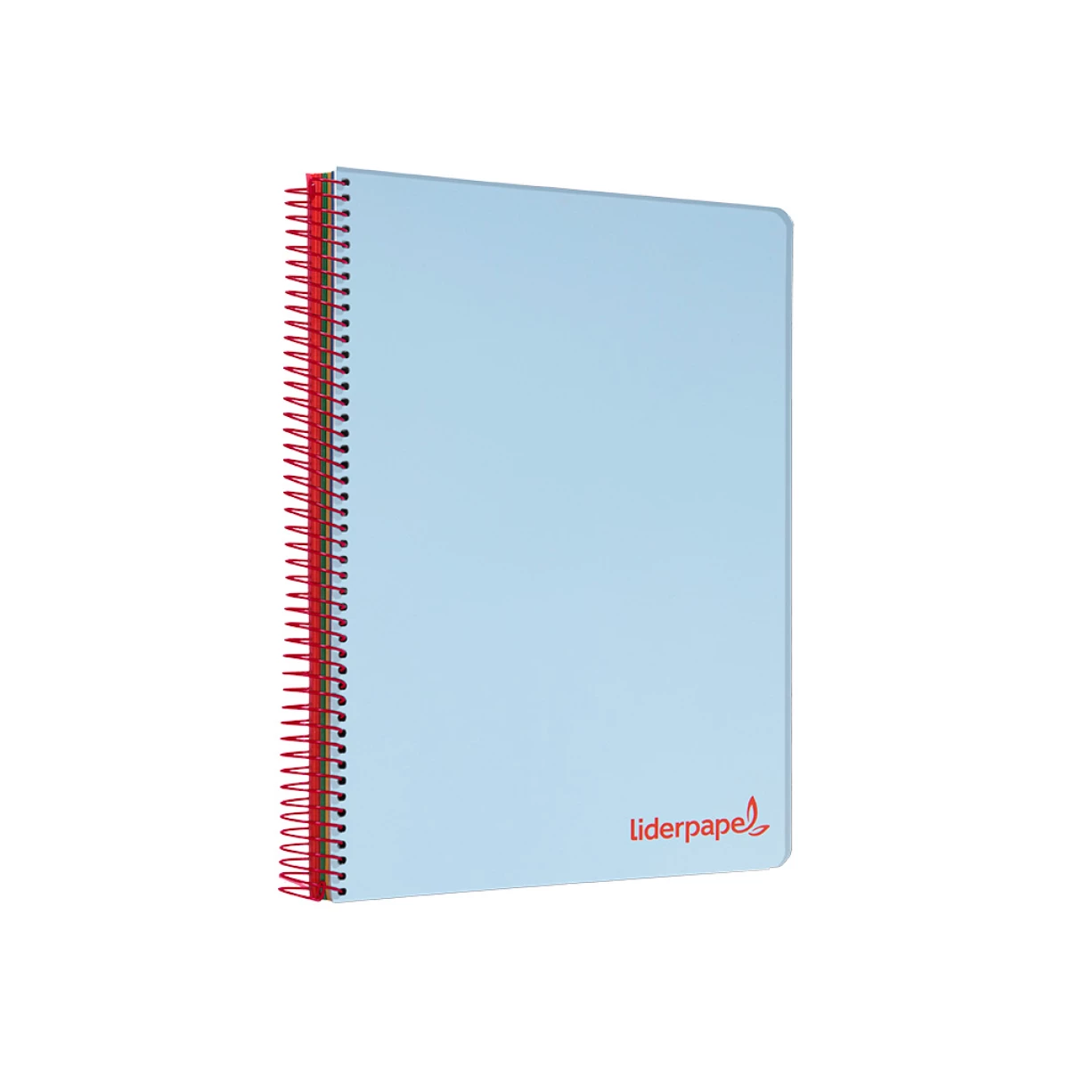 Galery – Caderno espiral liderpapel din a5 wonder capa plastico 120 f 90 gr quadricula 5mm 5 bandas de cores 6 furos azul0