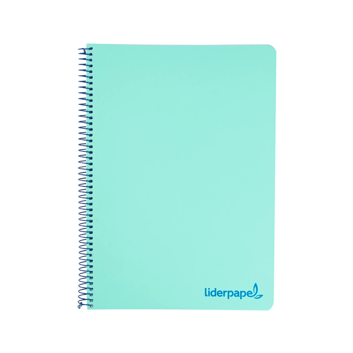 Galery – Caderno espiral liderpapel din a5 wonder capa plastico 120 f 90 gr quadricula 5mm 5 bandas de cores 6 furos verde0