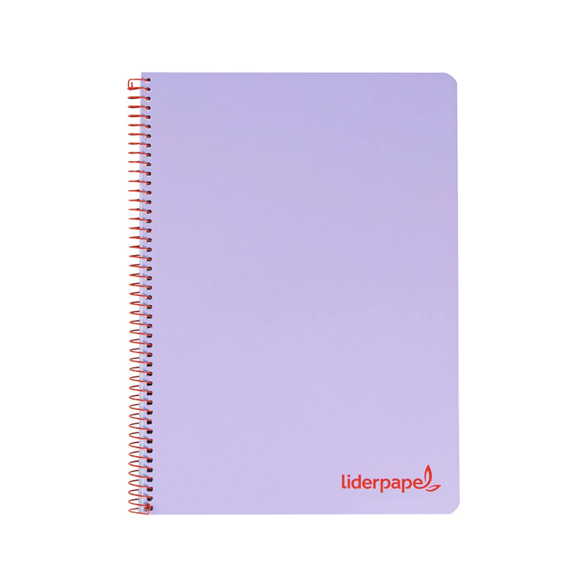 Galery – Caderno espiral liderpapel din a5 wonder capa plastico 120 f 90 gr quadricula 5mm 5 bandas de cores 6 furos violeta0