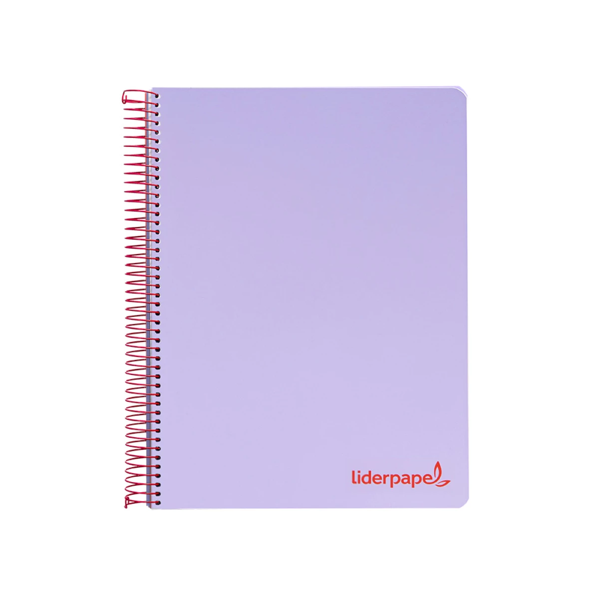 Galery – Caderno espiral liderpapel din a5 wonder capa plastico 120 f 90 gr quadricula 5mm 5 bandas de cores 6 furos violeta0