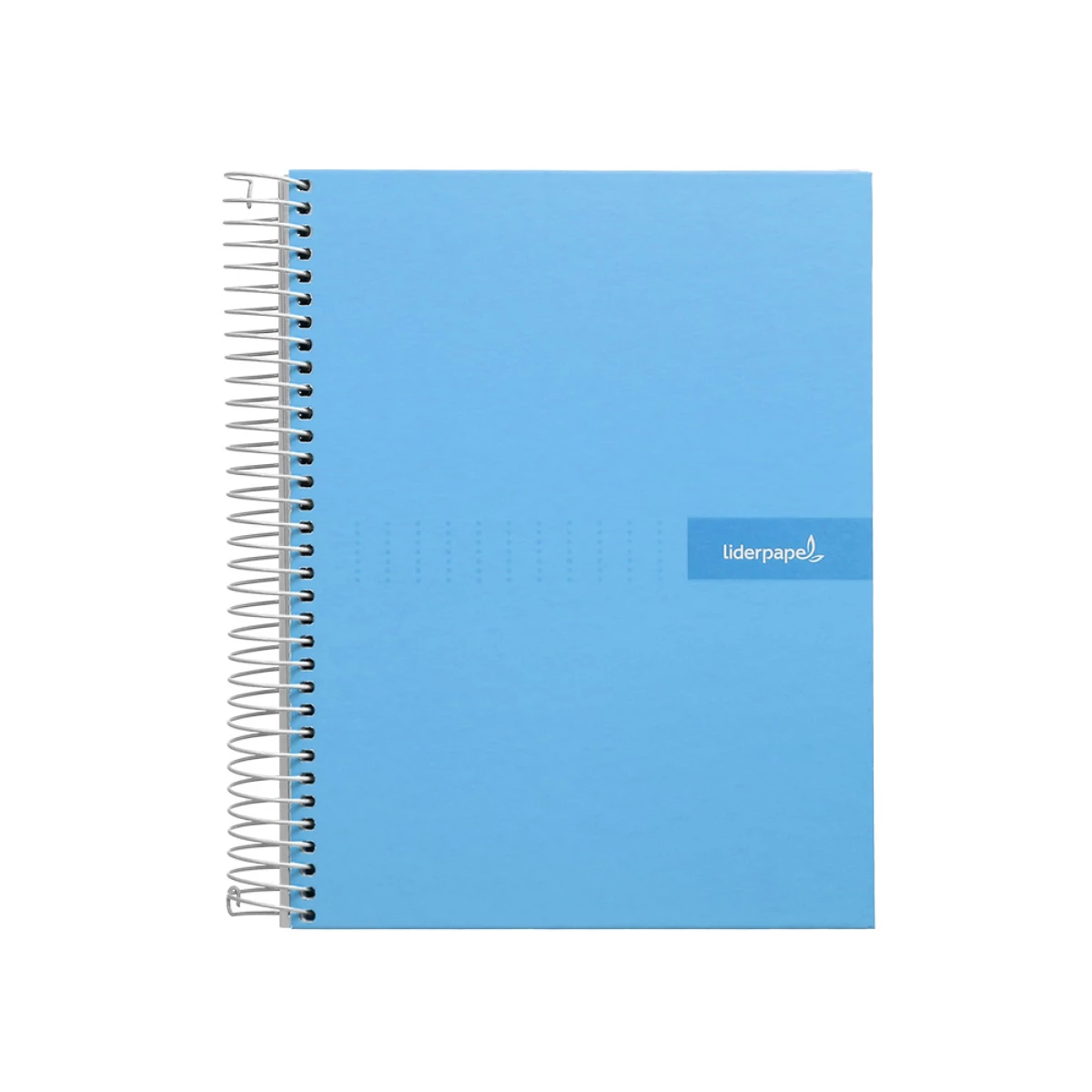 Galery – Caderno espiral liderpapel din a5 crafty capa forrada 120 f 90 gr quadricula 5mm 5 bandas de cores 6 furos cor celeste0