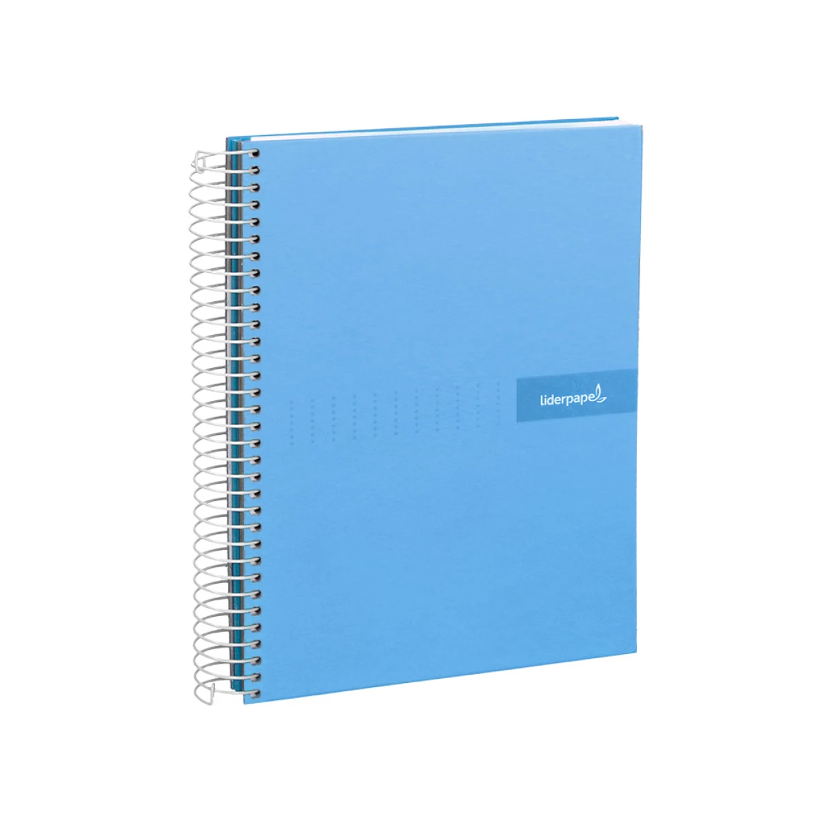 Galery – Caderno espiral liderpapel din a5 crafty capa forrada 120 f 90 gr quadricula 5mm 5 bandas de cores 6 furos cor celeste0