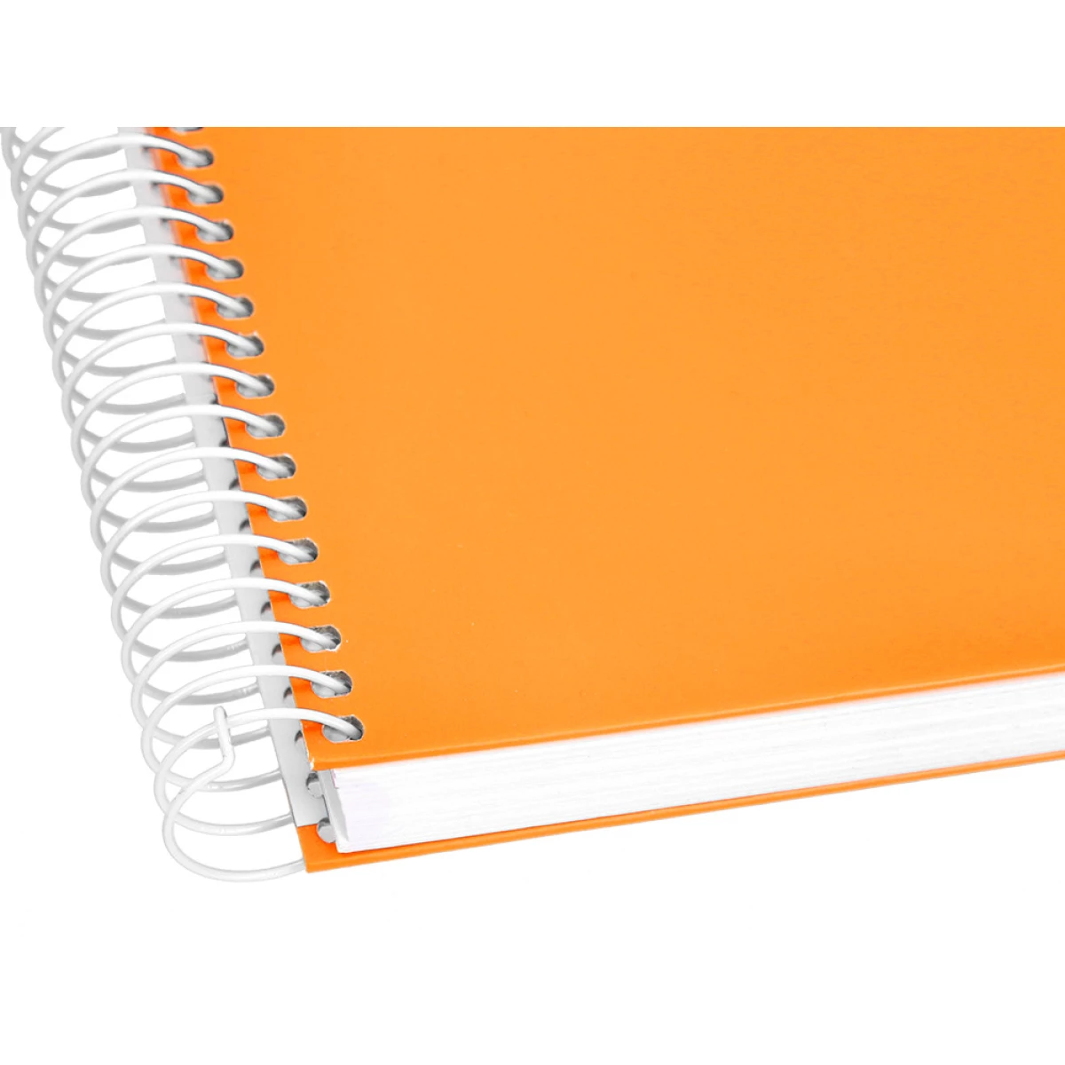 Galery – Caderno espiral liderpapel din a5 crafty capa forrada 120 f 90 gr quadricula 5mm 5 bandas de cores 6 furos cor laranja0