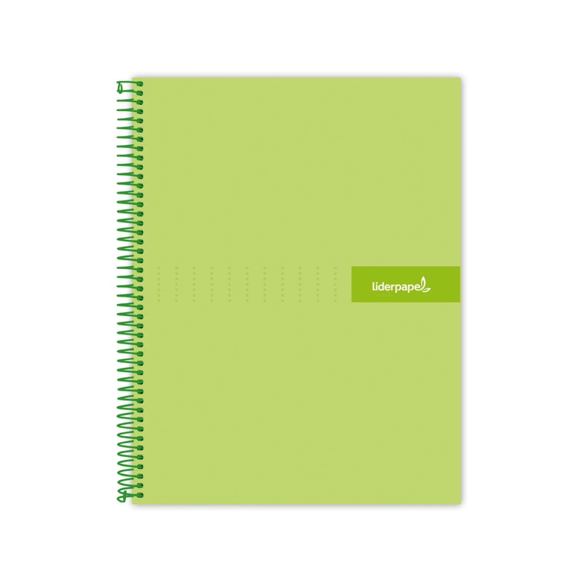 Galery – Caderno espiral liderpapel din a5 crafty capa forrada 120 f 90 gr quadricula 5mm 5 bandas de cores 6 furos cor verde0