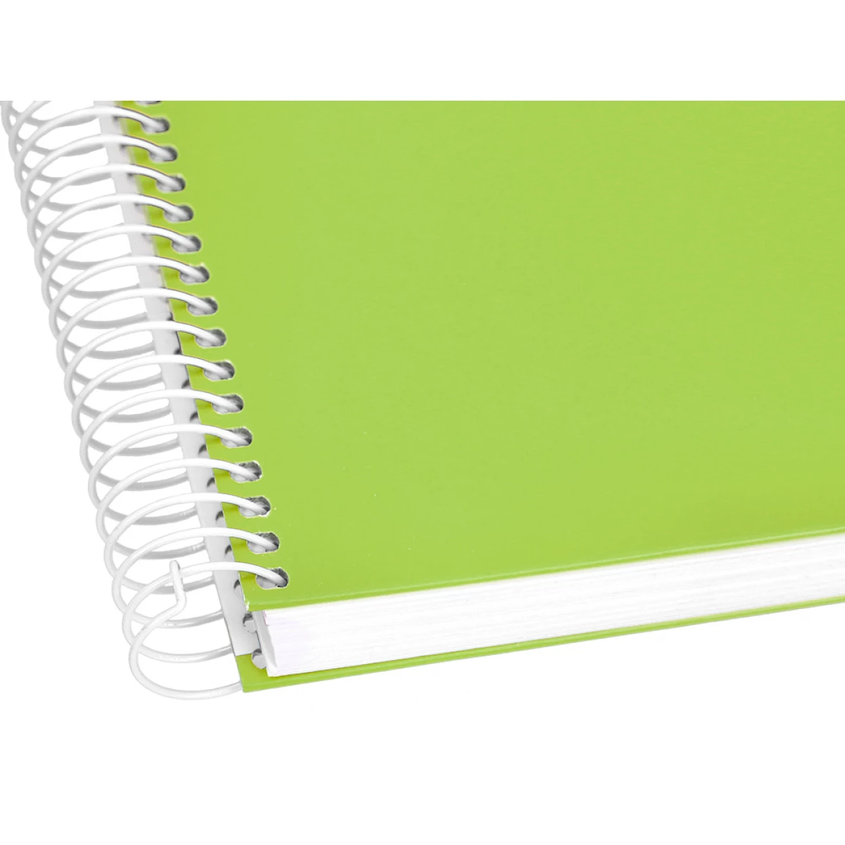 Galery – Caderno espiral liderpapel din a5 crafty capa forrada 120 f 90 gr quadricula 5mm 5 bandas de cores 6 furos cor verde0