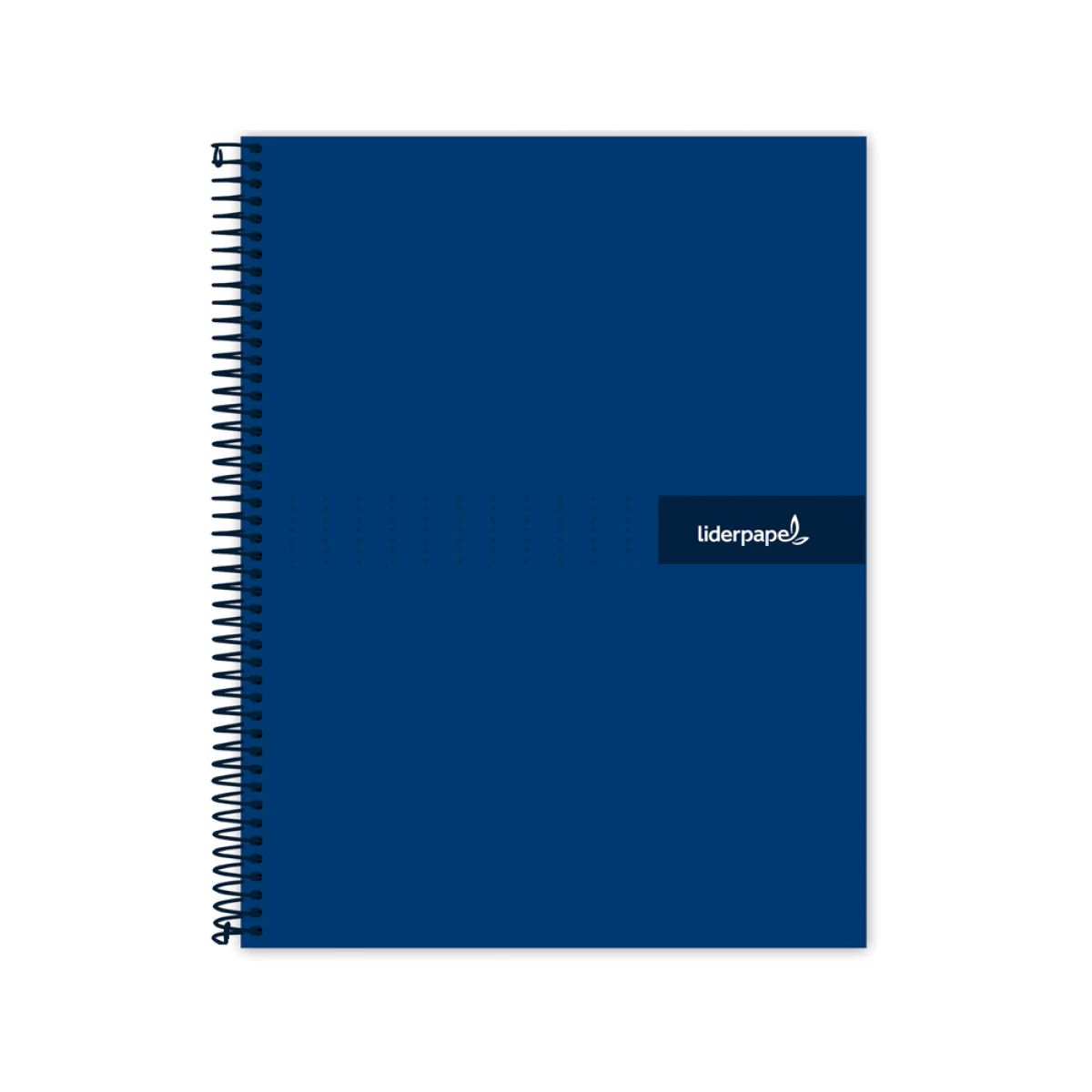 Galery – Caderno espiral liderpapel din a5 crafty capa forrada 120 f 90 gr quadricula 5mm 5 bandas de cores 6 furos cor azul0