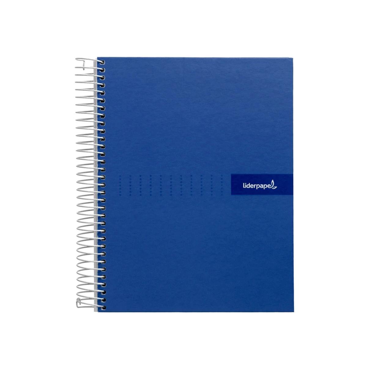 Galery – Caderno espiral liderpapel din a5 crafty capa forrada 120 f 90 gr quadricula 5mm 5 bandas de cores 6 furos cor azul0