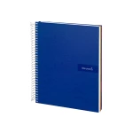 Galery – Caderno espiral liderpapel din a5 crafty capa forrada 120 f 90 gr quadricula 5mm 5 bandas de cores 6 furos cor azul0