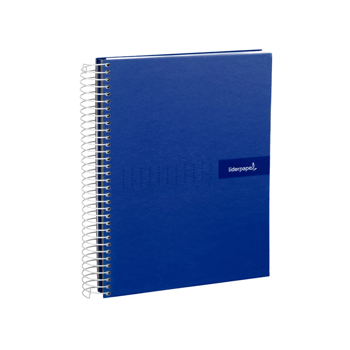 Galery – Caderno espiral liderpapel din a5 crafty capa forrada 120 f 90 gr quadricula 5mm 5 bandas de cores 6 furos cor azul0