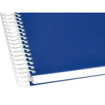 Galery – Caderno espiral liderpapel din a5 crafty capa forrada 120 f 90 gr quadricula 5mm 5 bandas de cores 6 furos cor azul0