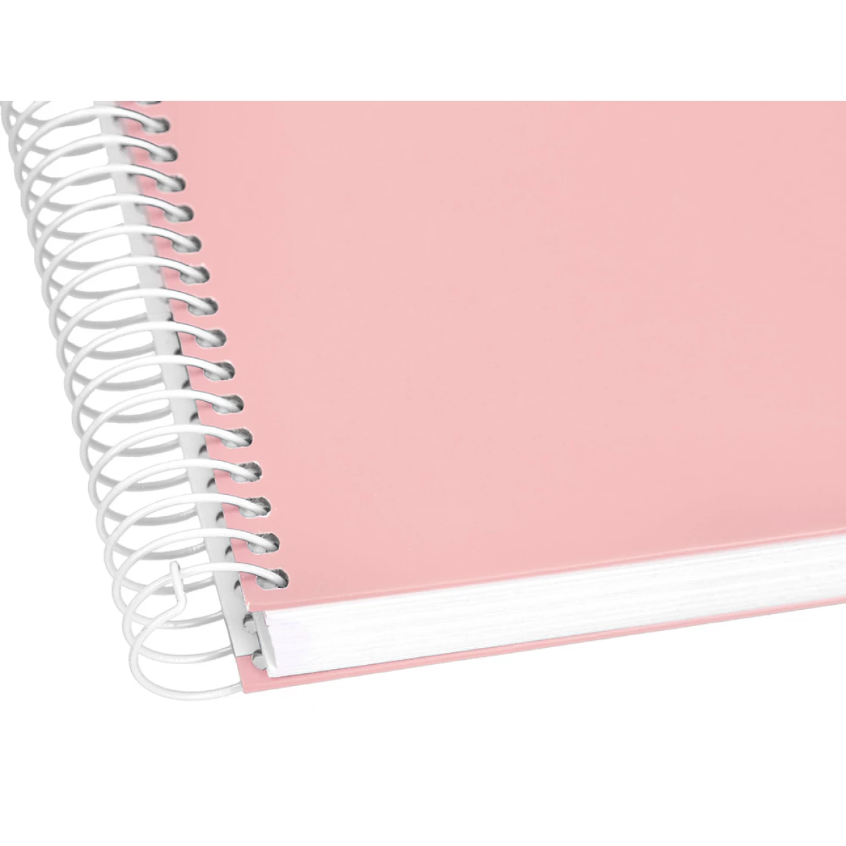 Galery – Caderno espiral liderpapel din a5 crafty capa forrada 120 f 90 gr quadricula 5mm 5 bandas de cores 6 furos cor rosa0