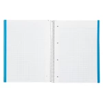 Galery – Caderno espiral liderpapel din a4 jolly capa forrada 140 f 75 gr quadricula 5mm 5 bandas de cores 4 furos cor celeste0