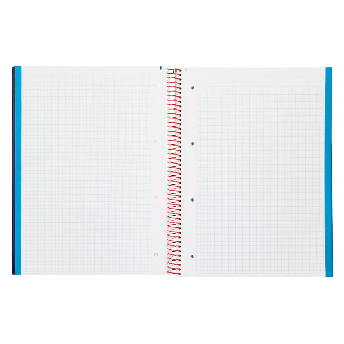 Galery – Caderno espiral liderpapel din a4 jolly capa forrada 140 f 75 gr quadricula 5mm 5 bandas de cores 4 furos cor azul0