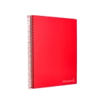 Galery – Caderno espiral liderpapel din a4 jolly capa forrada 140 f 75 gr quadricula 5mm 5 bandas de cores 4 furos cor vermelho0