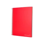 Galery – Caderno espiral liderpapel din a4 jolly capa forrada 140 f 75 gr quadricula 5mm 5 bandas de cores 4 furos cor vermelho0