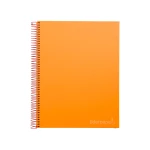 Galery – Caderno espiral liderpapel din a4 jolly capa forrada 140 f 75 gr quadricula 5mm 5 bandas de cores 4 furos cor laranja0