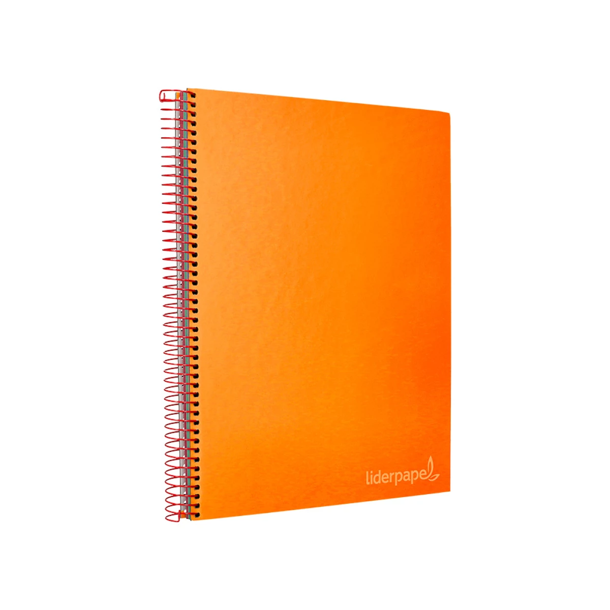 Galery – Caderno espiral liderpapel din a4 jolly capa forrada 140 f 75 gr quadricula 5mm 5 bandas de cores 4 furos cor laranja0