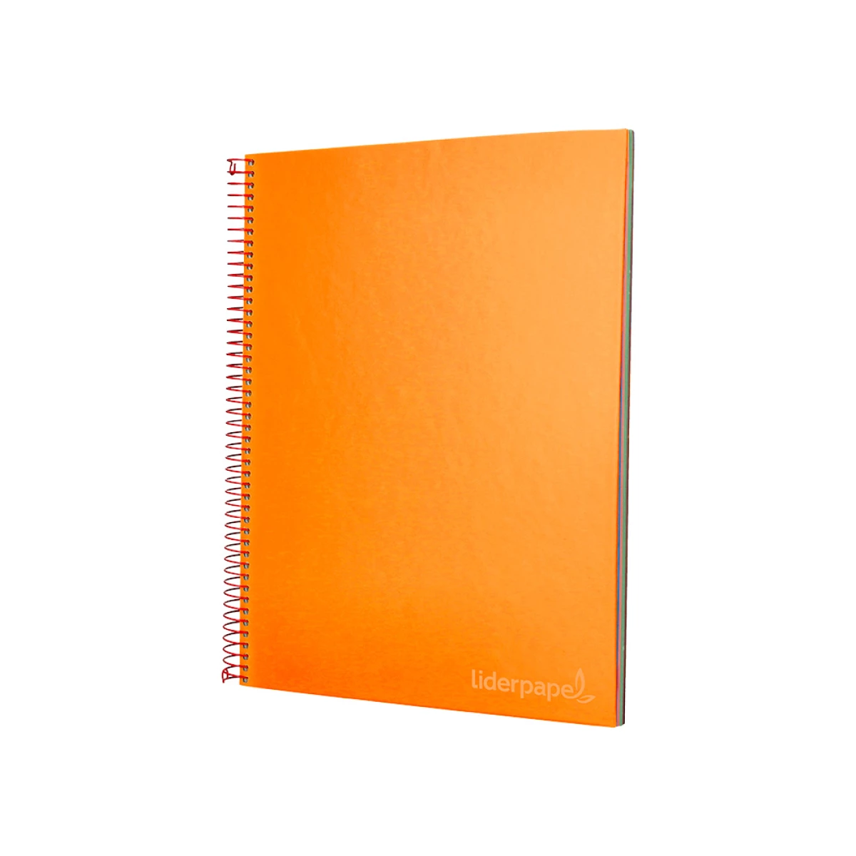 Galery – Caderno espiral liderpapel din a4 jolly capa forrada 140 f 75 gr quadricula 5mm 5 bandas de cores 4 furos cor laranja0