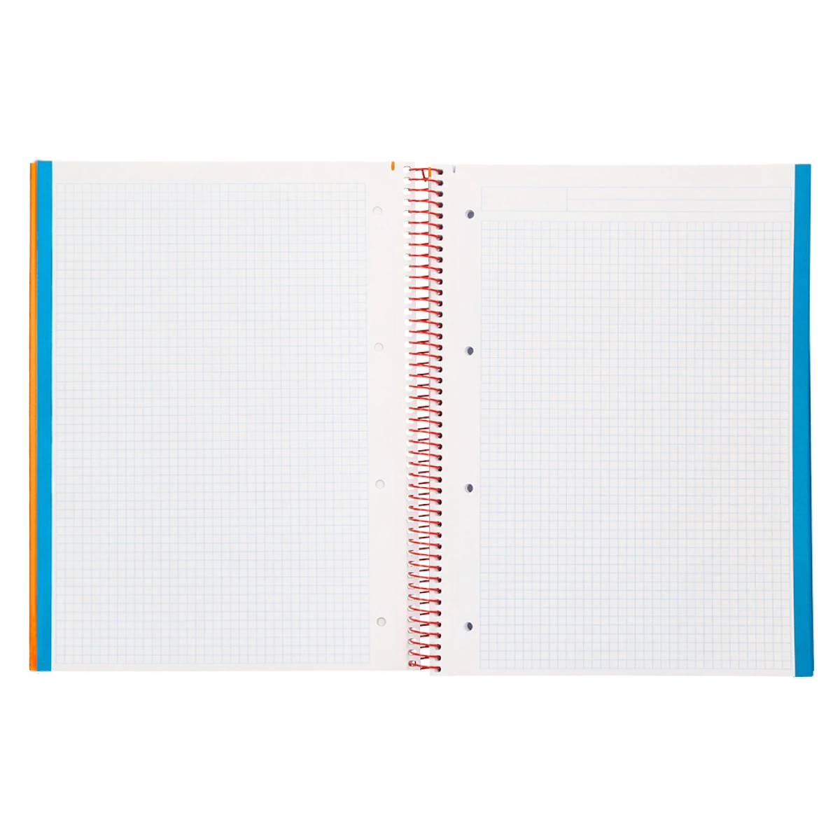 Galery – Caderno espiral liderpapel din a4 jolly capa forrada 140 f 75 gr quadricula 5mm 5 bandas de cores 4 furos cor laranja0