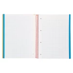 Galery – Caderno espiral liderpapel din a4 jolly capa forrada 140 f 75 gr quadricula 5mm 5 bandas de cores 4 furos cor laranja0