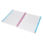 Galery – Caderno espiral liderpapel din a4 jolly capa forrada 140 f 75 gr quadricula 5mm 5 bandas de cores 4 furos cor rosa0