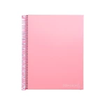 Galery – Caderno espiral liderpapel din a4 jolly capa forrada 140 f 75 gr quadricula 5mm 5 bandas de cores 4 furos cor rosa0