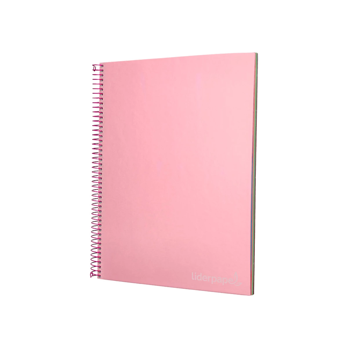 Galery – Caderno espiral liderpapel din a4 jolly capa forrada 140 f 75 gr quadricula 5mm 5 bandas de cores 4 furos cor rosa0