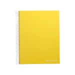 Galery – Caderno espiral liderpapel din a4 jolly capa forrada 140 f 75 gr quadricula 5mm 5 bandas de cores 4 furos cor amarelo0