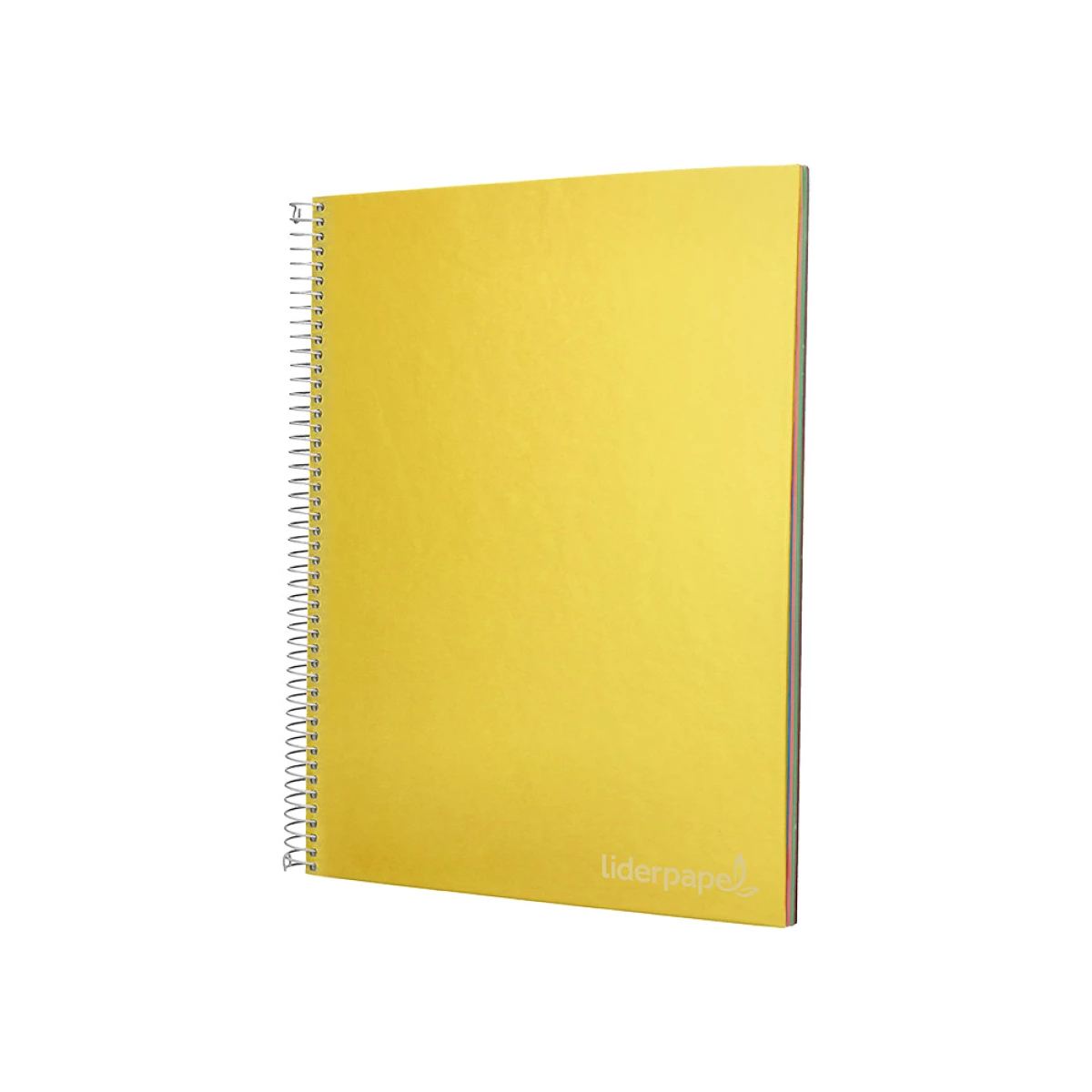 Galery – Caderno espiral liderpapel din a4 jolly capa forrada 140 f 75 gr quadricula 5mm 5 bandas de cores 4 furos cor amarelo0