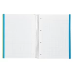 Galery – Caderno espiral liderpapel din a4 jolly capa forrada 140 f 75 gr quadricula 5mm 5 bandas de cores 4 furos cor amarelo0