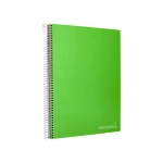 Galery – Caderno espiral liderpapel din a4 jolly capa forrada 140 f 75 gr quadricula 5mm 5 bandas de cores 4 furos cor verde0